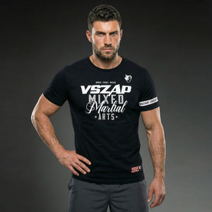 
VSZAP American large size casual running fitness short-sleeved cotton T-shirt men's MMA mixed martial arts summer top