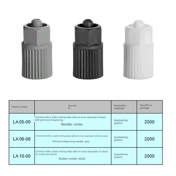 
Mixing tube adapter Static/dynamic mixing tube adapter AB glue accessories AB hose mixing tube adapter