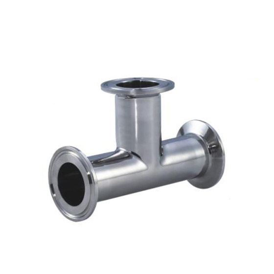 
304/316 stainless steel mirror quick-install tee/inner and outer fine polishing/inner and outer mirror/clamp type T-shaped tee 2