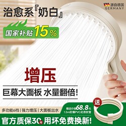 Supercharged Shower Head with Large Water Flow for Home Use, Shower Set with Large Panel for Bathroom