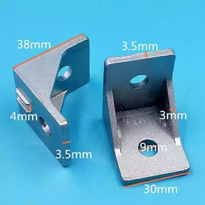 
Conveyor belt accessories aluminum profile fixed frame conveyor belt corner code right angle connector assembly line bracket workbench block