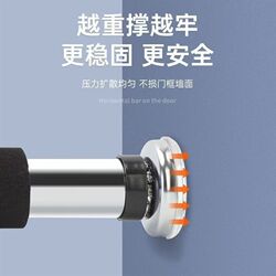 Door-Mounted Pull-Up Bar for Home Use, Indoor Hanging Bar, Children's Fitness Equipment, Lever-Style, No-Drill Single Bar