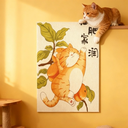 Cute Monster Cat Scratching Board, Vertical Wall Sticker, No Glue Residue, Wear-Resistant, No Shedding, Wall Sofa Corner, Large Cat Toy