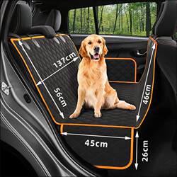 Pet car mat back seat dog mat pet car mat trunk anti-dirty kennel ears without zipper