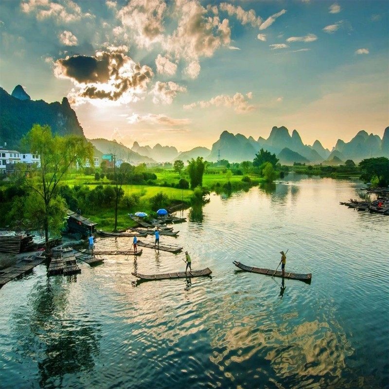 【阳朔悦榕庄】龙脊梯田、兴坪古镇、遇龙河 臻品动车3天