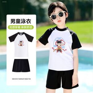 
Baby boy children's swimsuit boy boy split 2025 new teenager professional swimming trunk suit cartoon