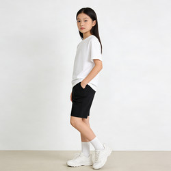 Children's Performance Clothing T-Shirt Summer Primary School Sports Meeting Opening Ceremony Clothing Girls' Pure Color Cheerleading Performance Clothing