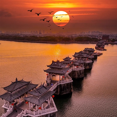 包机票潮州+南澳岛+汕头+潮汕地区4日3晚专车自由行潮州古城广济