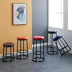 New Style Light Luxury Bar Chair, High Stool for Cafes, Bar Stools, High Stools for Mobile Phone Stores, Front Desk, Ktv, Milk Tea Shop