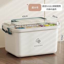 Household Medicine Box Storage Box, Layered Large Medicine Box, Sealed Classification for Miscellaneous Items, Professional Essential Medicine Small Medicine Box