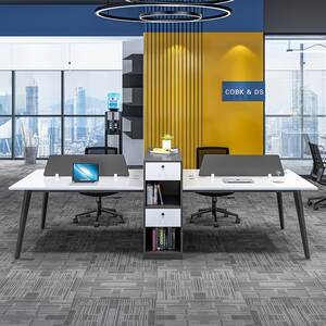 
Staff office desk chair combination employee seat four-person screen card seat 2/46 people office furniture simple modern