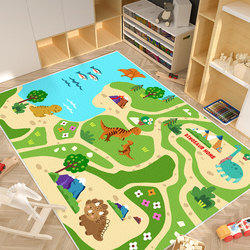 Children's room carpet for boys and girls reading early education games kindergarten home M living room learning chair floor mat cartoon