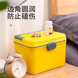Family Medicine Box Storage Box, Layered Children's Medicine Box, Medical Emergency Medicine Box, Household Medicine Box, Medicine Rescue Box for Students