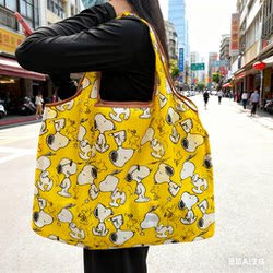 Factory Ready Stock Large Capacity Single-Shoulder Portable Foldable Eco-Friendly Shopping Bag Cartoon Travel Grocery Bag Export
