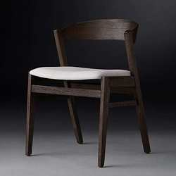 Nordic creative solid wood designer backrest armchair backrest chair modern minimalist cafe leisure dining chair