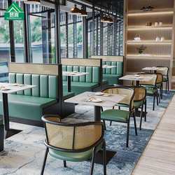 Theme music dining bar tables and chairs Western restaurant cafe catering hotel chairs Southeast Asian style restaurant deck sofa