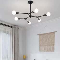 Nordic restaurant chandeliers postmodern personality simple creative designer decorate branch molecule lights living room bar lights