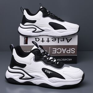 Summer and autumn low top sports shoes men's shoes 2025 new thick sole trendy and versatile dad shoes color-blocking trendy running shoes