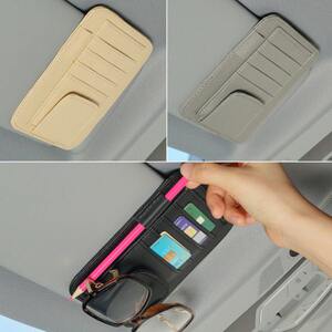 
Car sun visor multi-function car card bag storage artifact holder ticket holder car glasses storage bag card