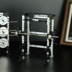 Microgym Miniature Squat Rack Fitness Table Decoration Fitness Gift Equipment Miniature Assembly Model