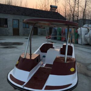 Footprint Park Cruise Four, Footsteps Footwater Bicycles Water Seasoning Electric Boat