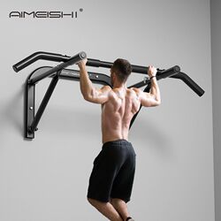 Pull-up wall punching horizontal bar household interior wall single and double bar fixed single bar home fitness equipment