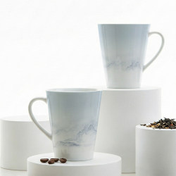 High-End Jingdezhen Blue Ceramic Mug for Home Use, 2026 New Model, Office Drinking Cup, Light Luxury New Year Gift