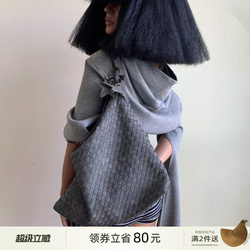 Ecoday Spring and Summer Original Design Suede Woven Bag Large Capacity Tote Bag Women's Commuter Bag Single Shoulder Crossbody Bag