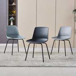 Nordic plastic dining chair thickened restaurant backrest chair modern home conference negotiation coffee chair foreign trade engineering chair