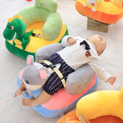 Baby learning to sit on the sofa chair cartoon cute backrest v young baby lazy learning seat children's sofa anti-fall safety