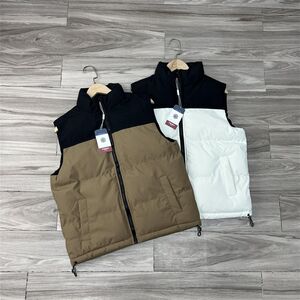 
Outdoor mountain style! Windproof and water-repellent! Autumn and winter men's lightweight and warm stand-up collar vest with color matching sports cotton vest trend