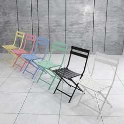 Nordic Iron Restaurant Leisure Chair Outdoor Cafe Milk Tea Shop Dining Table and Chair Office Negotiation Table and Chair Combination