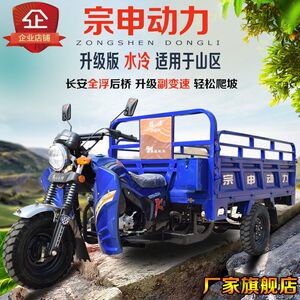 New Zongshen 175C gasoline tricycle motorcycle vehicle can be licensed on the new cargo agricultural fuel dump three wheels