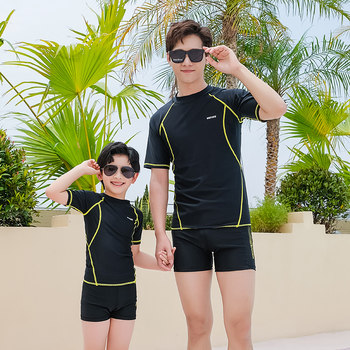 New father and son parent-child swimsuits for boys and girls boys sports and leisure boxers surfing swimsuits beach swimwear