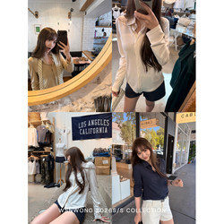 Wsnwong Textured Solid Color Button-Down Long-Sleeve Old Money Style Knit Shirt for Women, Slim-Fit Shirt with a Textured Feel for Spring