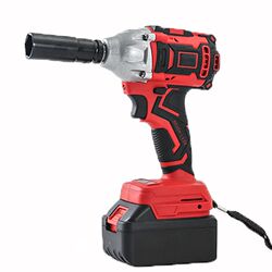 Brushless electric wrench large torque lithium battery charging impact plate hand rack worker sleeve wind gun auto repair woodworking tool