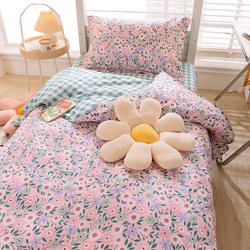 College dormitory bedding three-piece dormitory girls' children's bed single quilt cover quilt set six