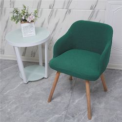 Universal elastic universal dining table and chair cover high armrest casual make-up coffee restaurant wooden bench seat curved