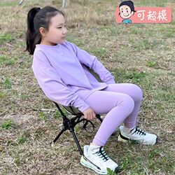 Outdoor camping trolley aluminum alloy trailer camping car picnic mat outdoor tent children's chair folding table set