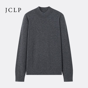 
JCLP Jin Chun Liangpin Men's Half Turtle Collar Long Sleeve Pullover 100 Cashmere Sweater for Husband and Dad