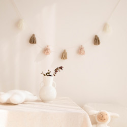 Tassel simple Korean cotton thread handmade jewelry children's room tent decorations birthday arrangement latte art wall hangings