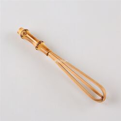 Egg beater handmade bamboo root green silk kitchen baking tools small mini egg stirring stick cream whipper