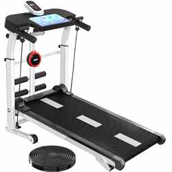 Jican Treadmill for Home Use, Mechanical, Compact, Foldable, Indoor Fitness, Multifunctional, Family Flat Walking Machine