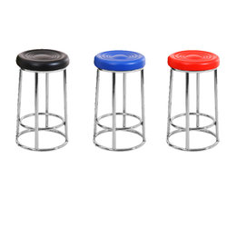Bar stool three-ring bar stool bar chair stainless steel high stool household round stool mobile counter stool game stool