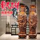 
Floor-standing vase, dragon and phoenix auspicious ornaments, a pair of Chinese-style home living room foyer decorations