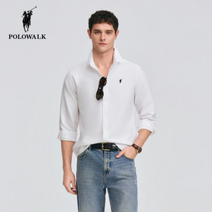 
POLOWALK men's long-sleeved shirt 26 spring new Paul men's business casual cotton inner shirt