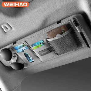 
Storage bag for car sun visor holder, card, multifunctional car glasses holder, ticket bag, driver's license holder, storage bag