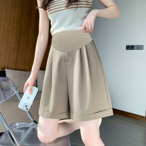 
Maternity shorts summer thin style outer wear petite suit leggings summer ice silk five-point wide-leg pants summer style