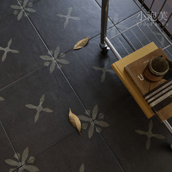 Retro French Dark Green Floral Patterned Tiles for Living Room, Entrance, Dining Room, Bedroom, Guesthouse, Kitchen, Balcony