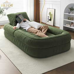German Lazy Sofa Human Dog Bed Tatami Reclining Sofa Chair Bedroom Leisure Single Foldable